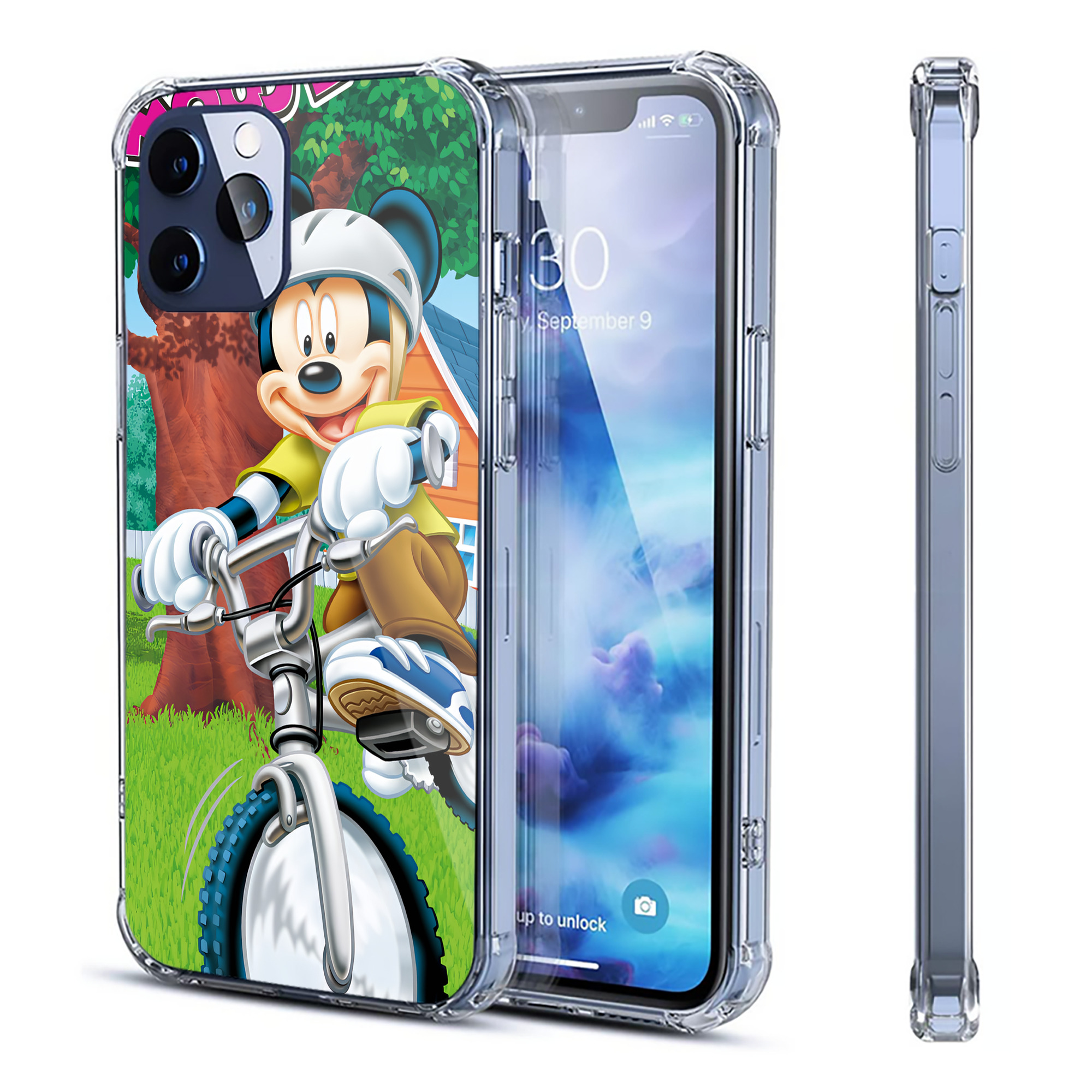ミッキーマウス Mickey Mouse 【iPhone 12シリーズ対応】透明スマホケース（クリアソフトケース）